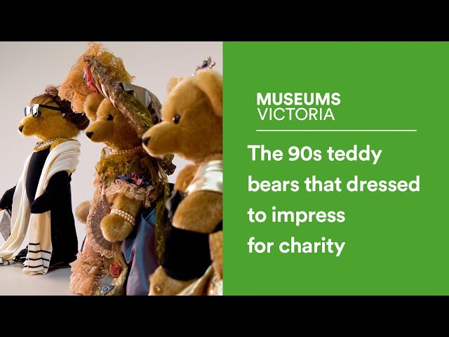 The 90s teddy bears that dressed to impress for charity - YouTube