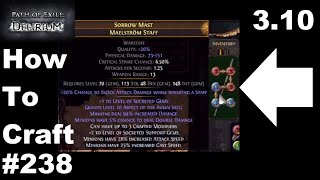 How to Craft 3.10 Avian Double Damage Minion Staff in DELIRIUM - 238