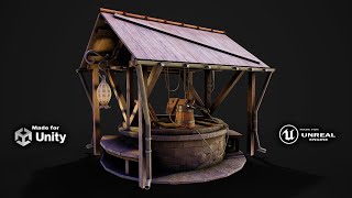 Stone well 3D model