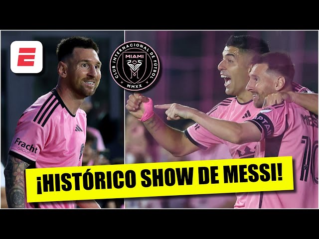 MESSI BRINDÓ NUEVO ESPECTÁCULO con las asistencias a MATIAS ROJAS y LUIS SUÁREZ. Marcó récord en MLS