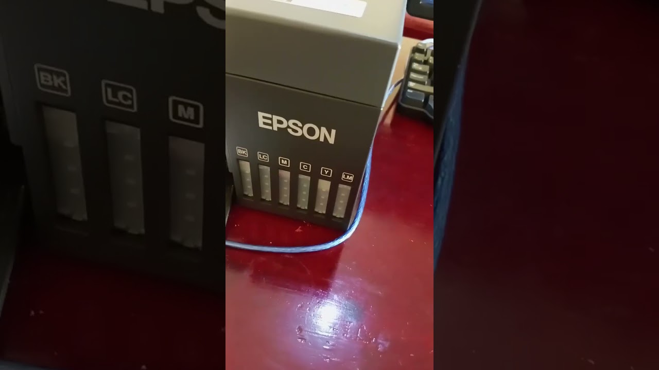 HOW to insert PVC card tray in Epson L8100 printer 