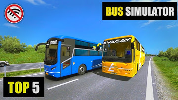 TOP 5 BUS SIMULATOR GAMES FOR ANDROID HINDI l BEST BUS DRIVING GAMES FOR ANDROID (Online/Offline)