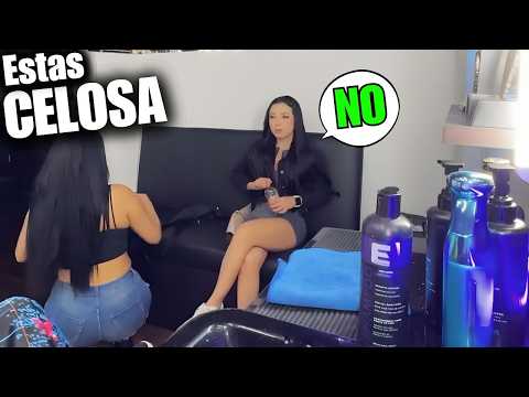 The most jealous girlfriend! She gets jealous at the barbershop.