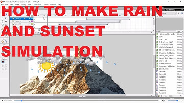 part 5 | How to do Raindrops and Sunset simulation in Macromedia Flash Professional 8 | take help