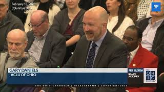 Legislative Director Gary Daniels testifies on Senate Bill 87 on February 18, 2026