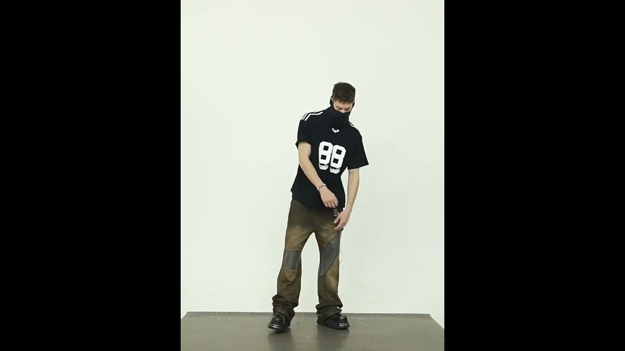 Deconstructed Patchwork Denim Pants   