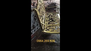 Cận cảnh từng chi tiết của xích đu . Đúc gang đúc nhôm 0964.269.635