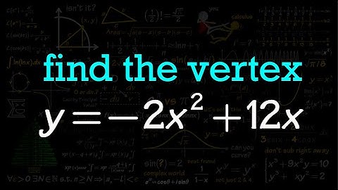 Finding the vertex of a parabola from the standard form