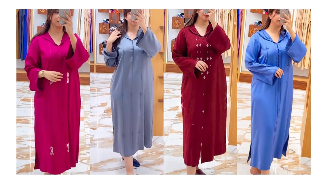 جديد جلابة برشمان 🪡تجمع بين الرقي والبساطة  ونخوة مع تنسيق الألوان ♥️