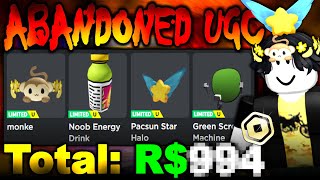 How Much ROBUX Can I Make From Abandoned UGC Limited EVENTS!?