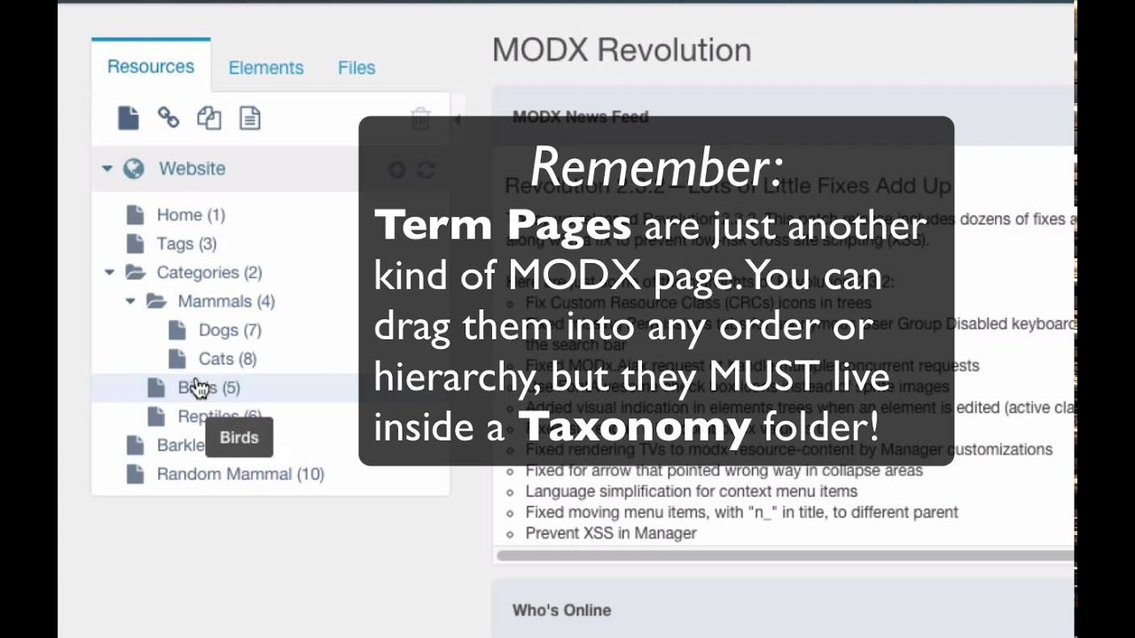 Taxonomies: Extra for MODX Revolution - YouTube