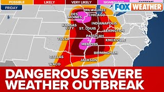 Severe Weather Outbreak Could Produce Long-Lived, Strong Tornadoes, Destructive Winds On Friday