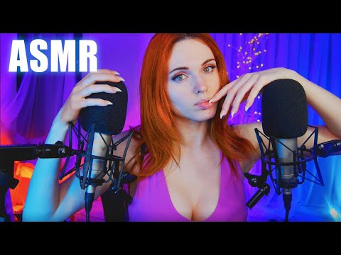 ASMR ♥ Long Nails Tapping & Mic Scratching for Relaxation 😴