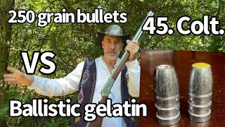 Rossi 92 lever action  in 45 Colt VS Ballistic gelatin