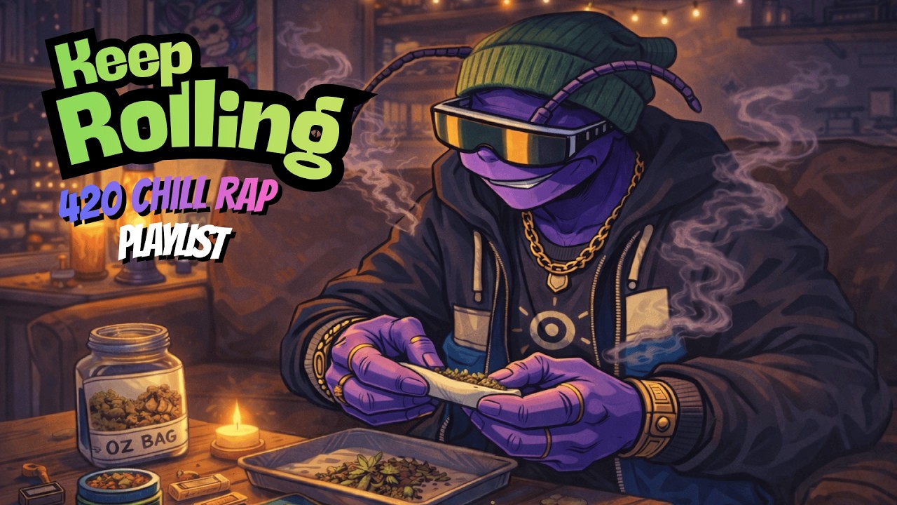 Keep Rollling 🍃 420 Chill Rap Playlist  Post Malone Type • Bluesy Hip Hop • Stoner Vibes