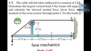 Problem 1-7/ Engineering Mechanics Materials.