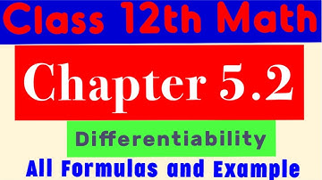 NCERT chapter 5 class 12 Maths. NCERT chapter 5 exercise 5.2 continuity and differentiability