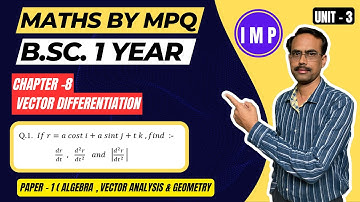 ALGEBRA , VECTOR ANALYSIS & GEOMETRY|B.Sc.1YEAR|PAPER-1| MATHS BY MPQ| M.P.QURESHI