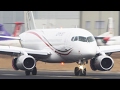 Sukhoi Superjet 100 Landing - First European operator (LWIA #01)