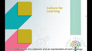 Great Teaching - Reflecting on Classroom Practice Toolkit