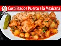 COSTILLITAS DE PUERCO A LA MEXICANA | Vicky Receta Facil