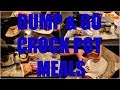 MINIMAL INGREDIENT DUMP & GO CROCKPOT MEALS | BUDGET FRIENDLY & QUICK & EASY CROCK POT RECIPES