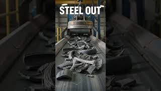 What Happens to Millions of Used Tires 🛞 | From Waste to Useful Material #behindthescenes