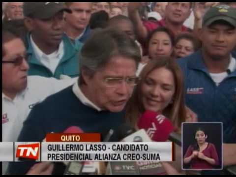 Candidato Guillermo Lasso cumple actividades