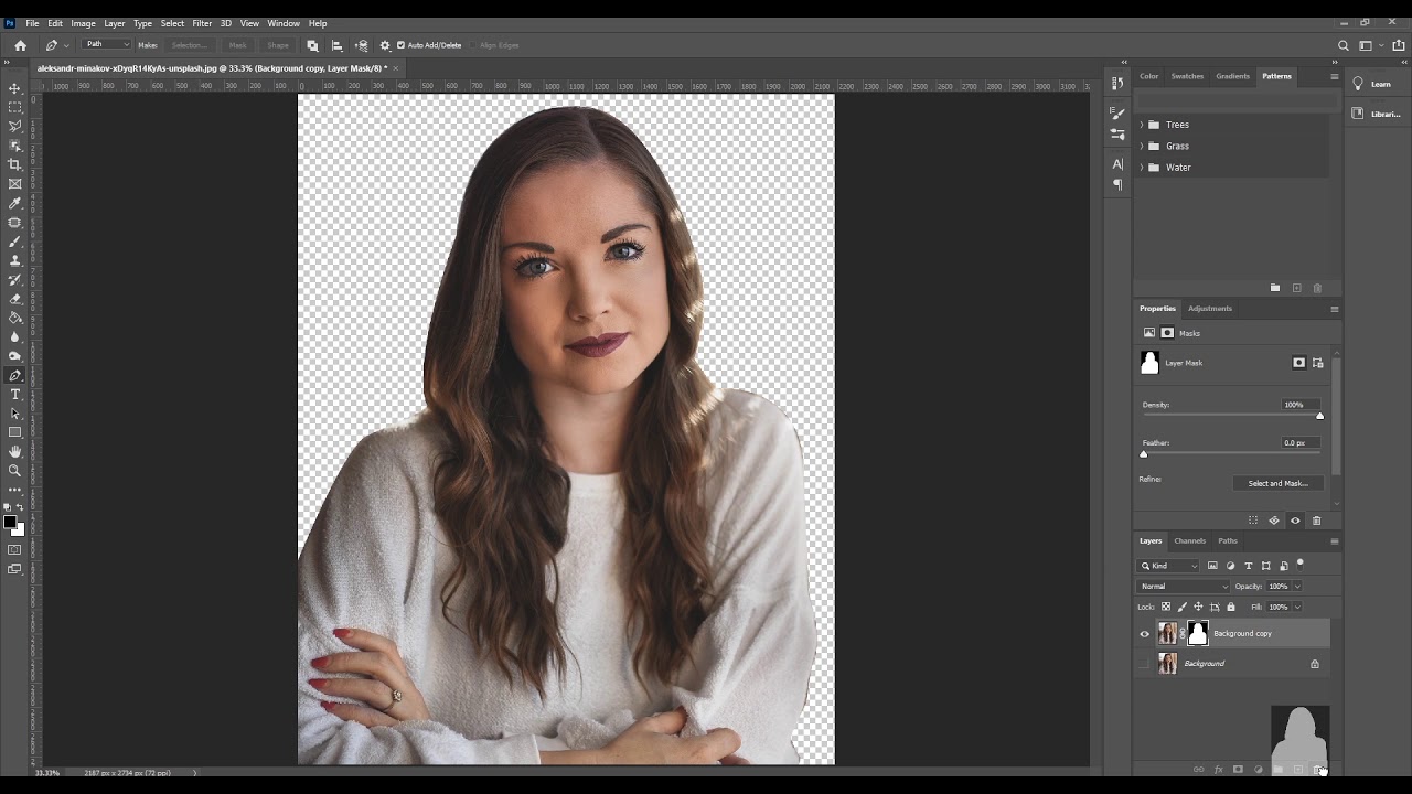 Photoshop Tutorial : Make better selections using Refine Edge