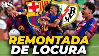 BARCELONA COMES BACK in TWO MINUTES | LAMINE YAMAL and RAPHINHA score | BARCELONA VS RAYO