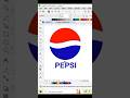 Pepsi logo design in coreldraw #logo #graphicdesign #viralvideo