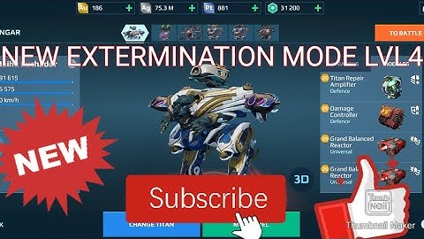 the new extermination mode lvl 4 round 1 #war robots