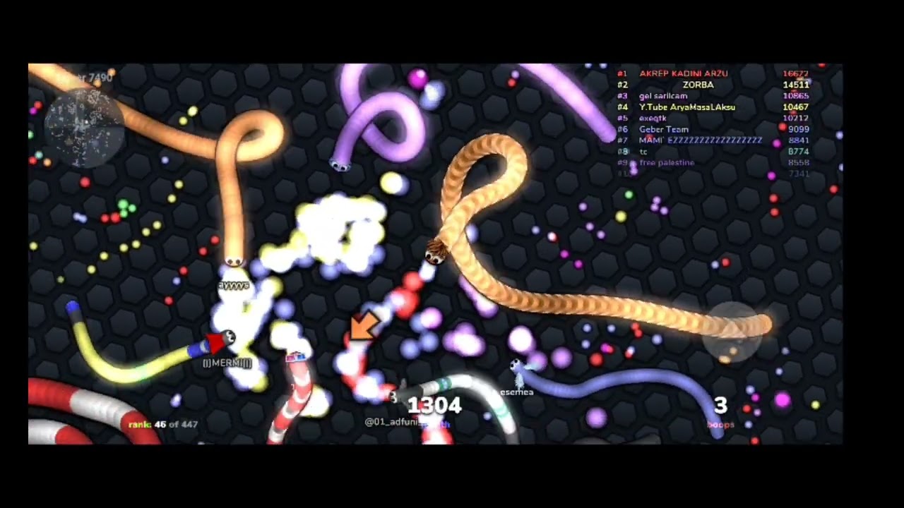 SLITHER.İO SO DIFFICULT😰 Raced with someone😄