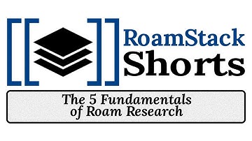Introduction: The 5 Fundamentals of Roam Research