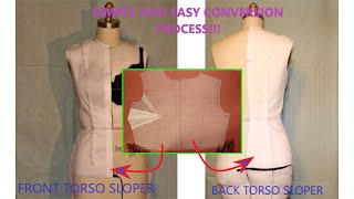 PART 2: Drafting A (BACK) Torso Bodice/Sloper
