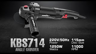 KBS-714 | Angle Grinder | Heavy Duty Grinder | 6 months warranty | Black series | Kingpowertools