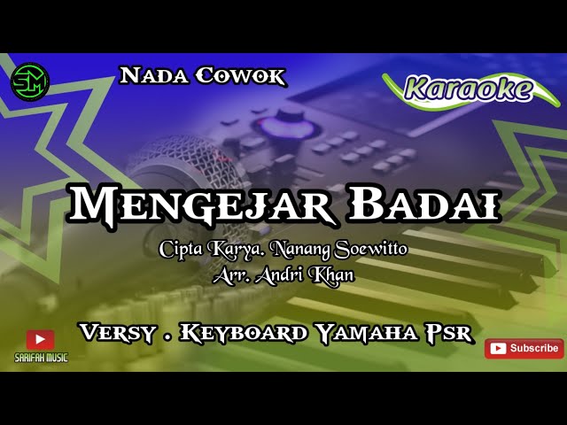 Karaoke Lagu Dangdut  Mengejar badai  Lirik berjalan Nada Cowok #SarifahMusik class=