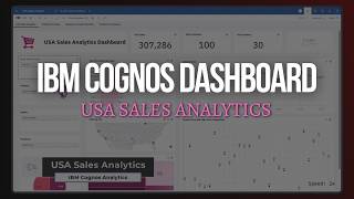 IBM Cognos Analytics Dashboard | USA Sales Analytics