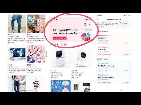 How to claim 120 worth of coupons to sample new products on tiktok