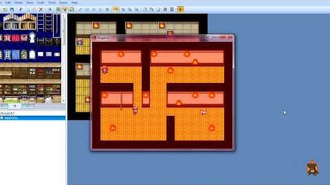 Quick animating fire in a house