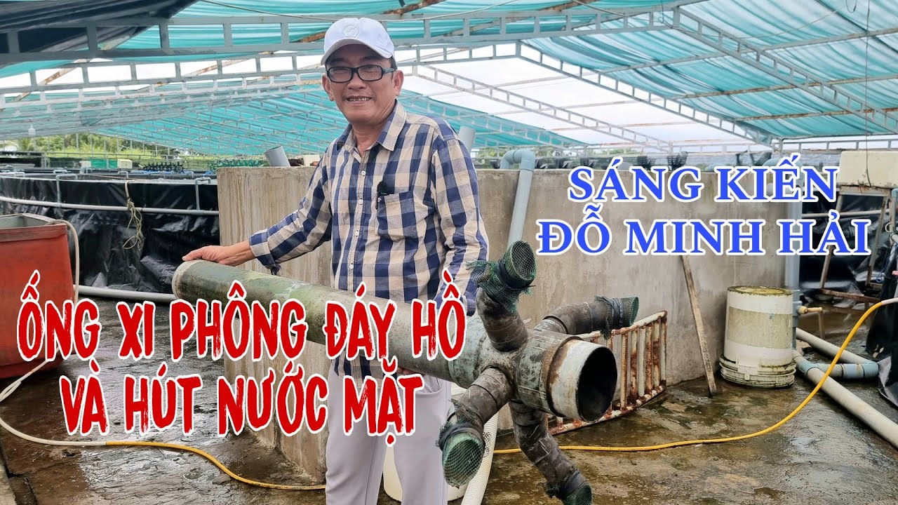 Cải tiến ống xi phông quản lý tốt nước nuôi tôm