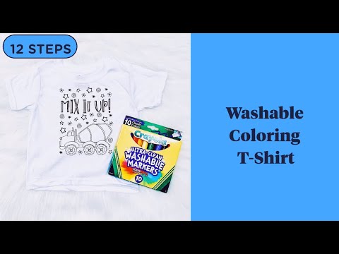 WASHABLE COLORING T-SHIRT | Crafts For Kids | Crafting Fun with William