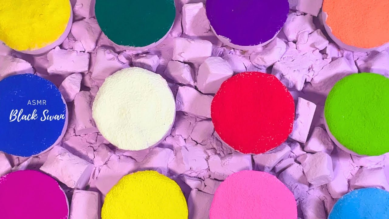 ⚠️💣 Писклявые бомбочки из пищевой соды в виде порошка Холи ASMR