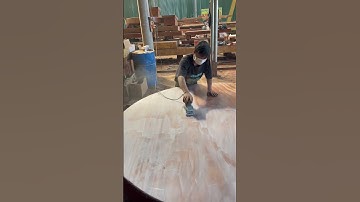 Cách bác thợ làm bộ bàn siêu tròn #shorts