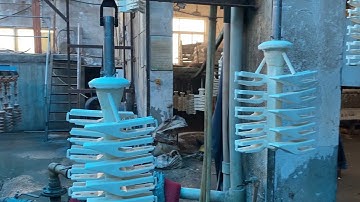 The secret of bucket tooth production| Semi automatic assembly line process of sand coated wax mold