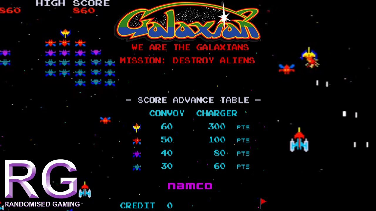 Galaxian Arcade Version Gameplay Youtube
