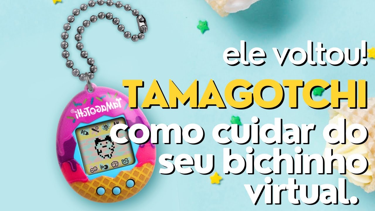 Brinquedo Bicho Virtual Bichinho Para Lembrar De Cuidar (AZUL)