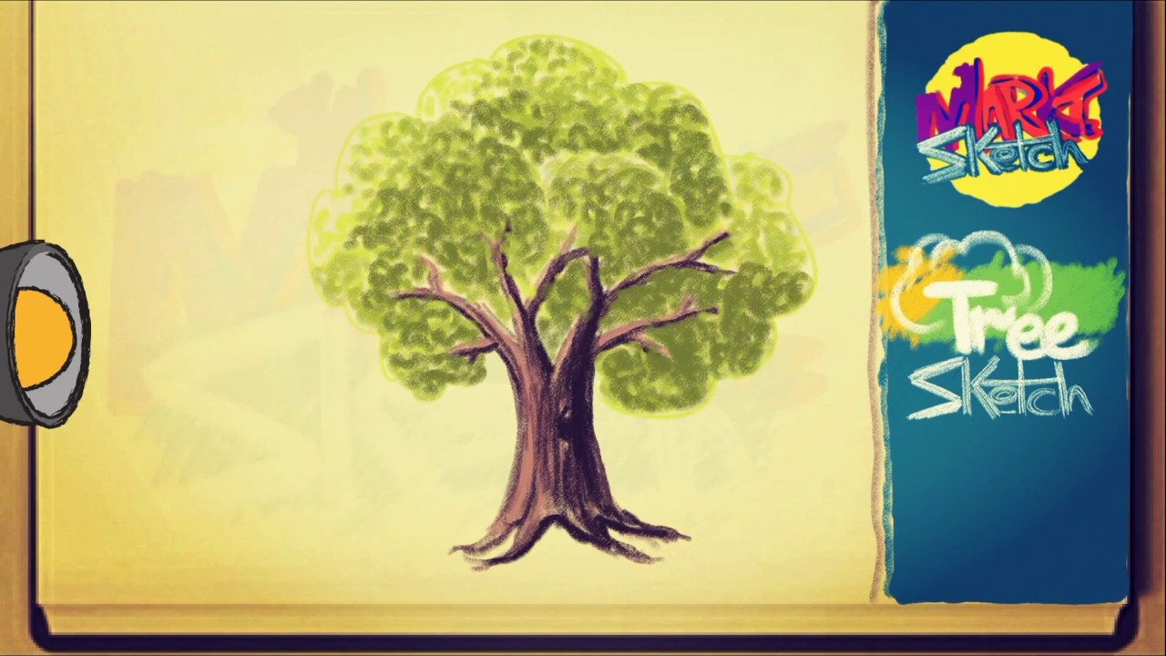 1.كيف ترسم شجرة حقيقية HOW TO DRAW A TREE l TREE l REAL TREE l