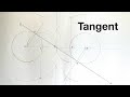 How to construct a common internal tangent to two equal circles
