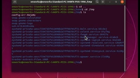 How do I get to tmp folder in Linux terminal? Quick Shortcut